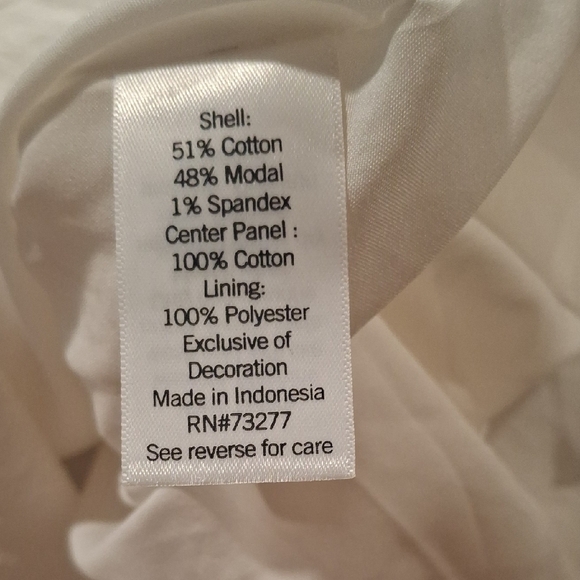 Nine West White Tiered A-Line Midi Skirt - Picture 6 of 6